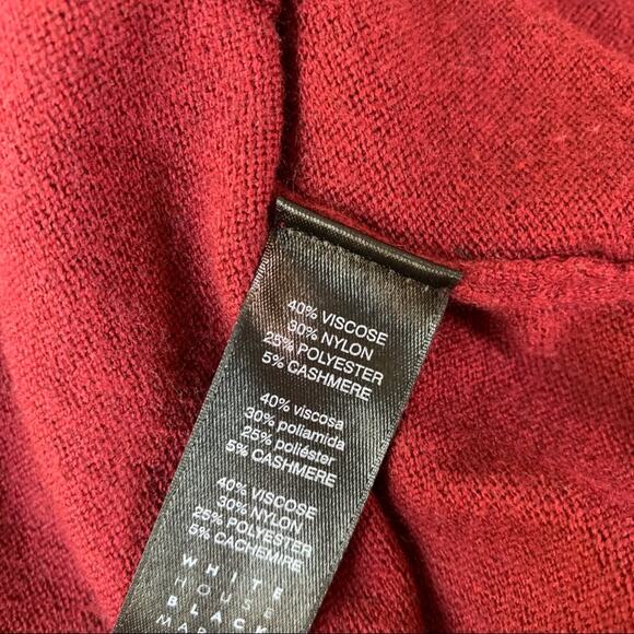 WHBM maroon open front waterfall bell sleeve cardigan size Extra Small XS - Picture 11 of 12